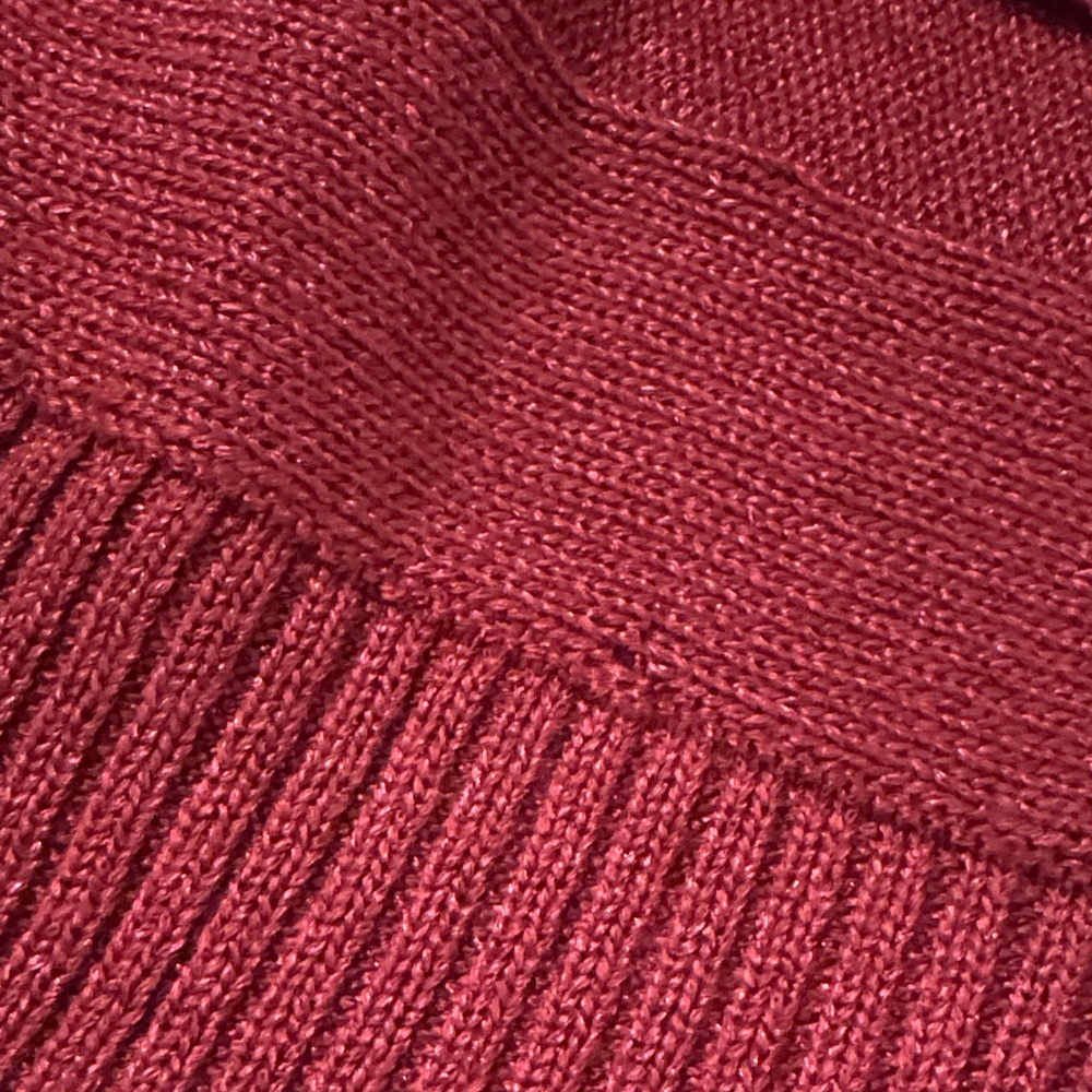 The Limited Burgundy Cardigan Sweater with belt, few small pulls. - Picture 11 of 11